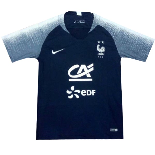 Camiseta de Entrenamiento Francia 2019 Azul Blanco